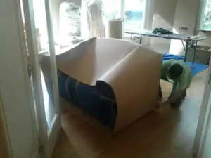 Inpakken van een zetel