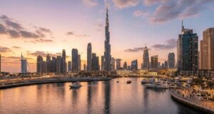 Empresa de mudanzas internacionales gestionando traslados de España a Emiratos Árabes Unidos.